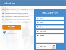 Tablet Screenshot of medicredit.com