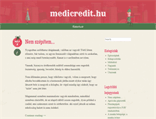 Tablet Screenshot of medicredit.hu